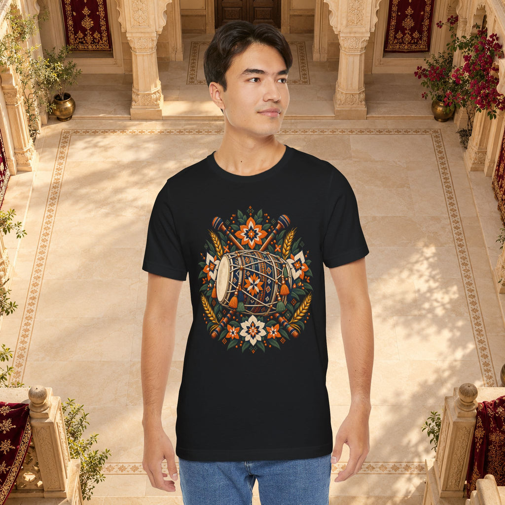 Boho Folk Drum Mandala T-Shirt