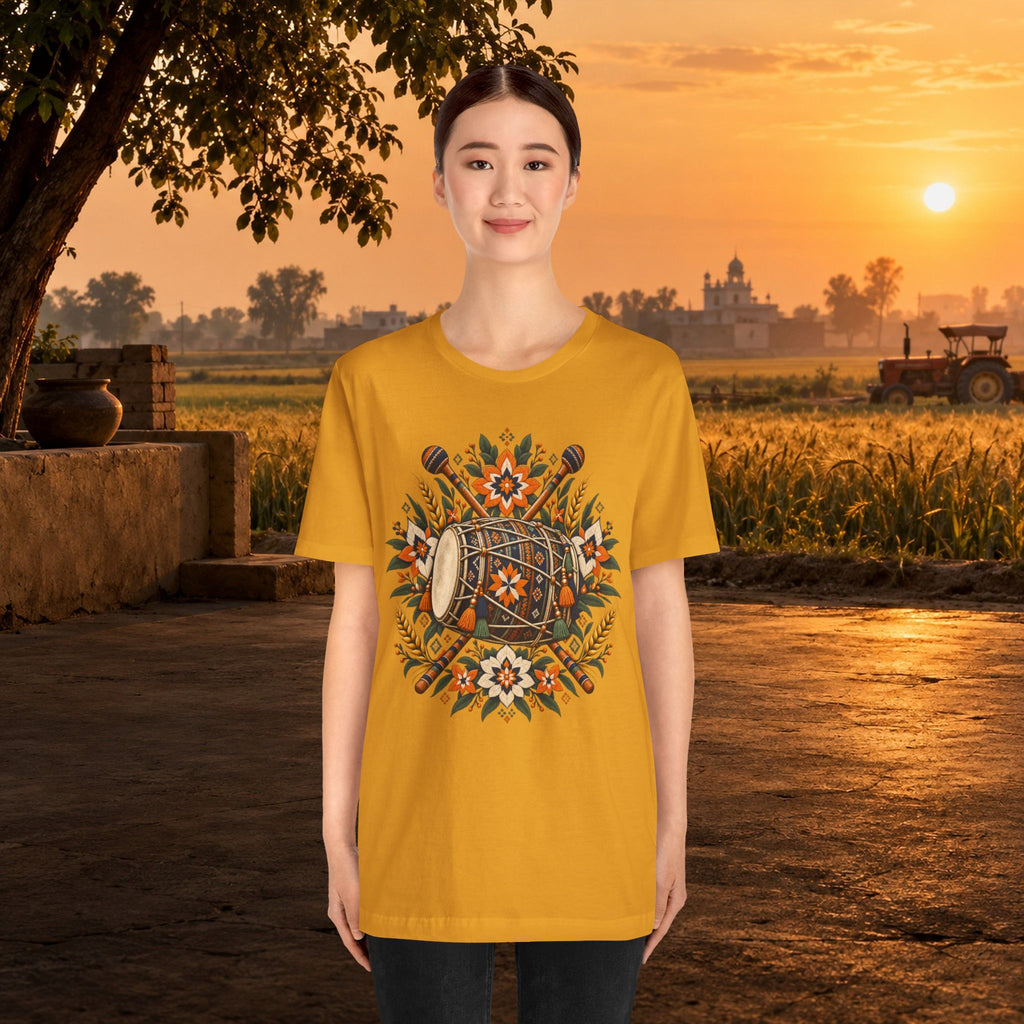 Boho Folk Drum Mandala T-Shirt
