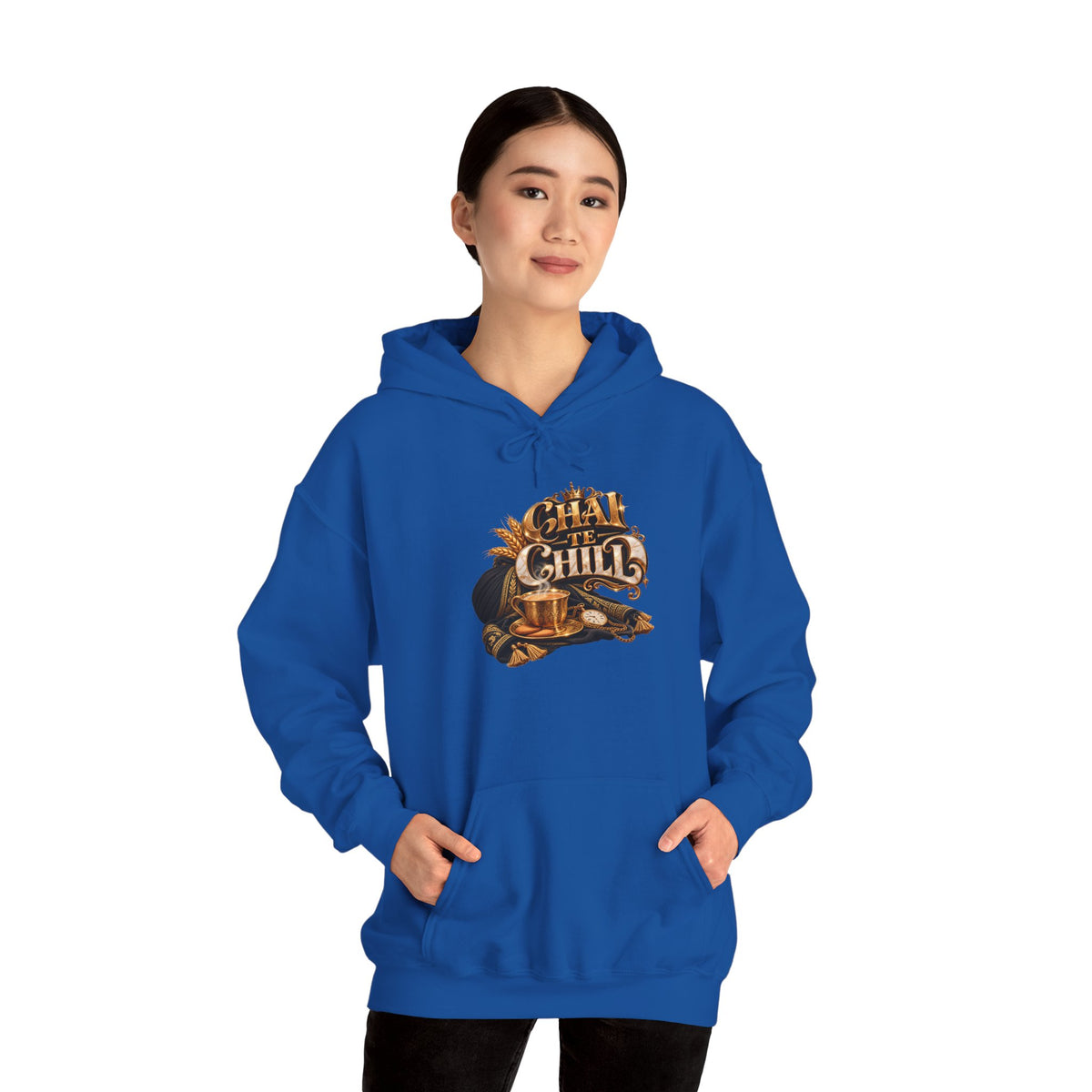 The Chill Coffee Graphic Hoodie | Autumn Leaves Pullover
