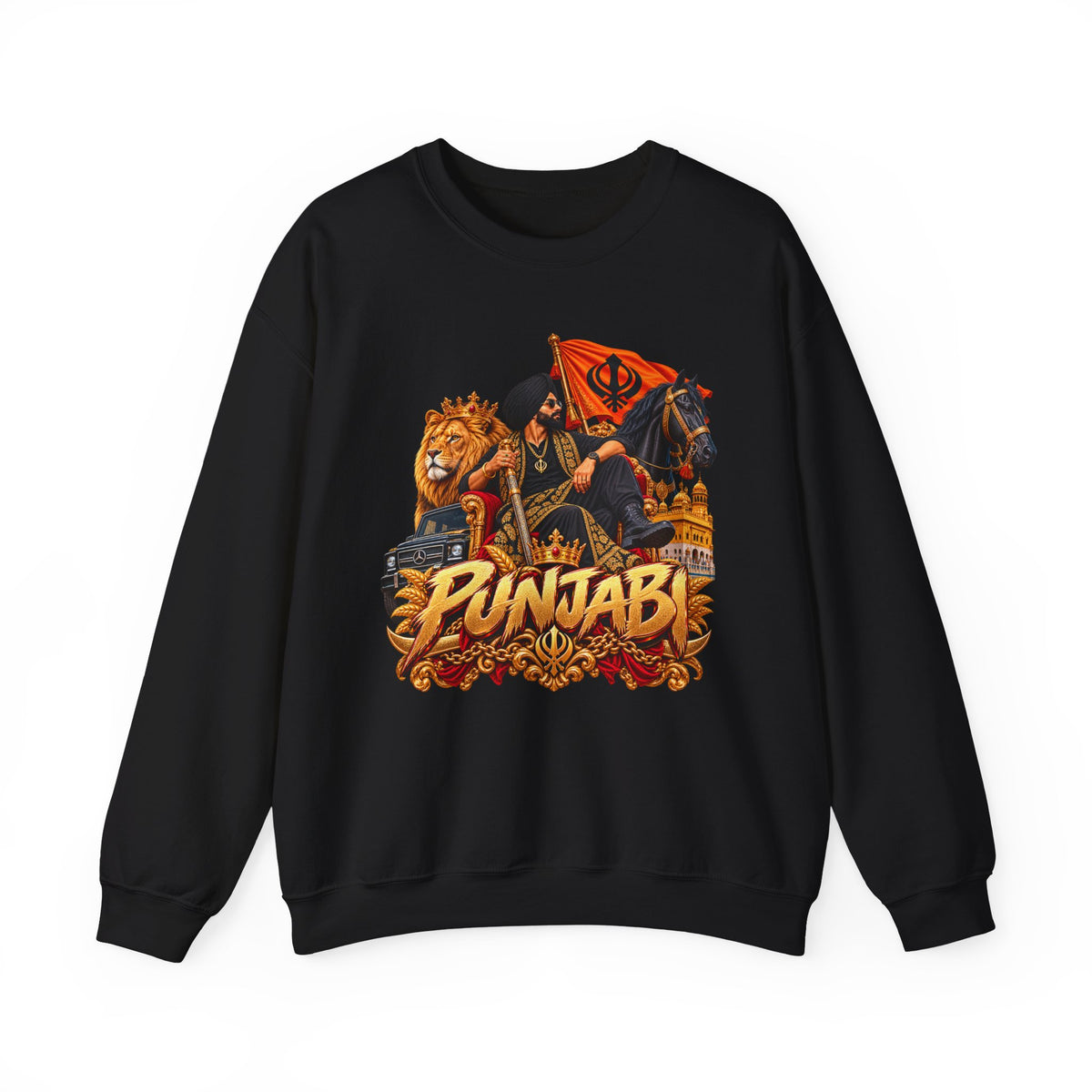Punjabi Crest Crewneck Sweatshirt — product image 6