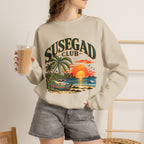 Susegad Club Tropical Sunset Crewneck Sweatshirt