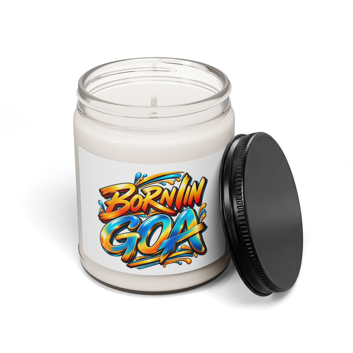 Born in Goa 9oz Soy Candle | Goan Heritage Graphic