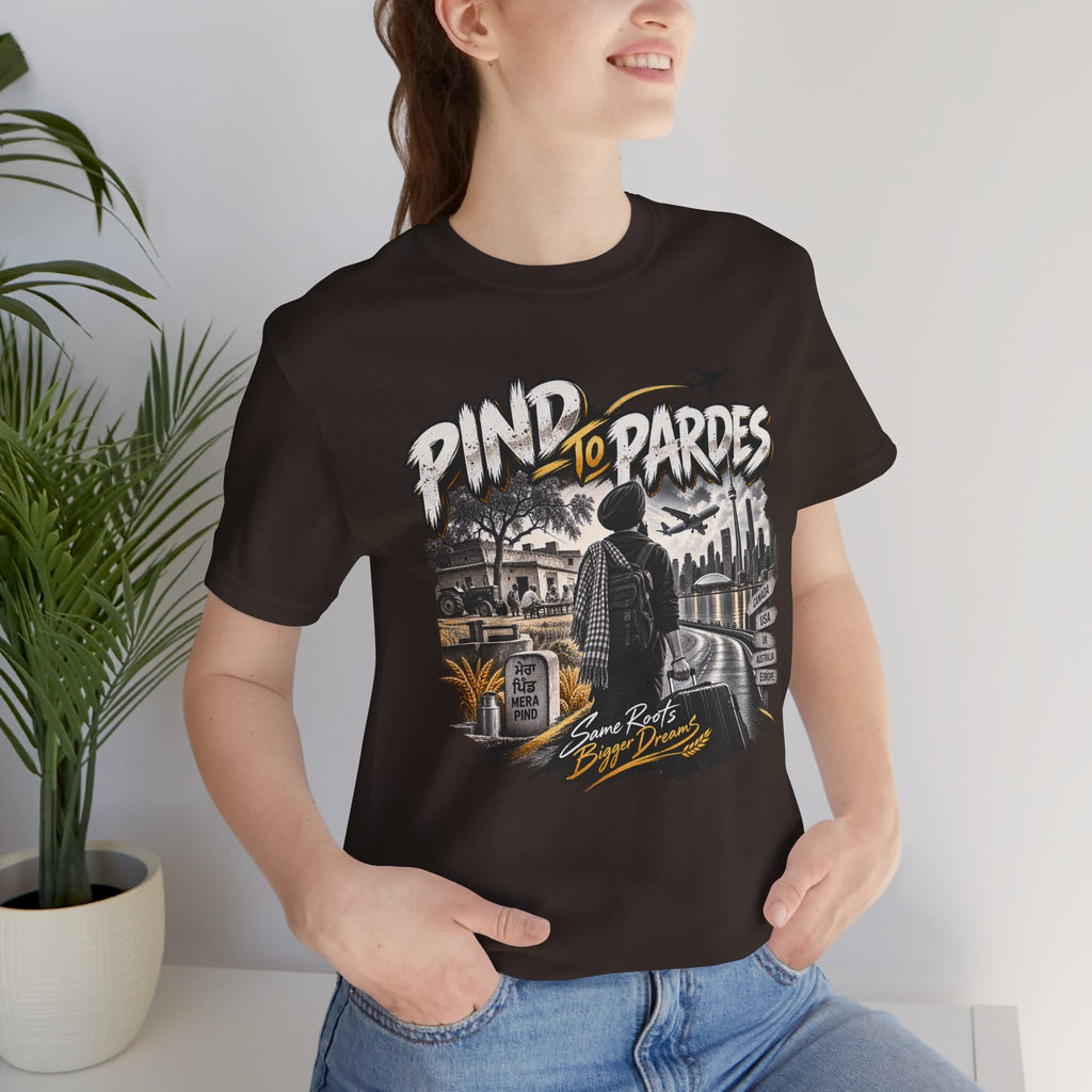 Pind to Pardes Travel T-Shirt | Vintage Journey Graphic
