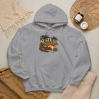 Susegad Squad Hoodie | Tropical Goan Sunset Graphic