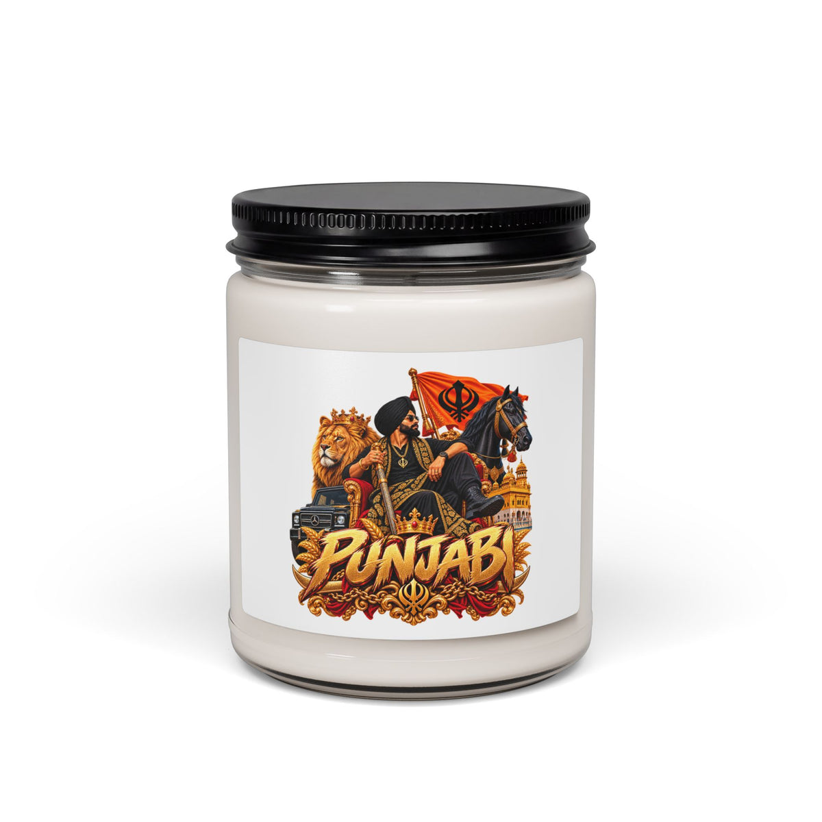 Punjabi Pride Graphic 9oz Scented Soy Candle