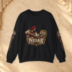Nidar Courage Does Not Bow Graphic Sweatshirt