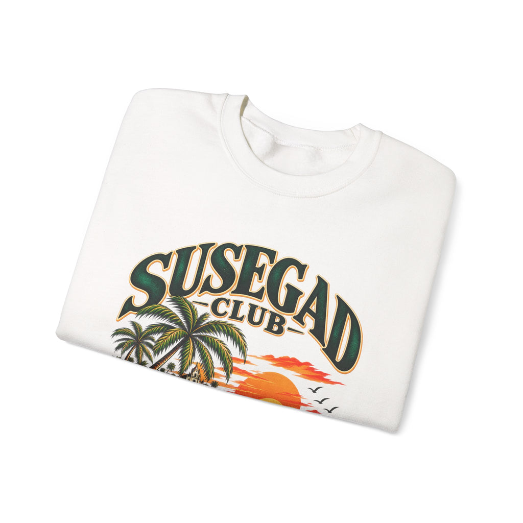 Susegad Club Tropical Sunset Crewneck Sweatshirt