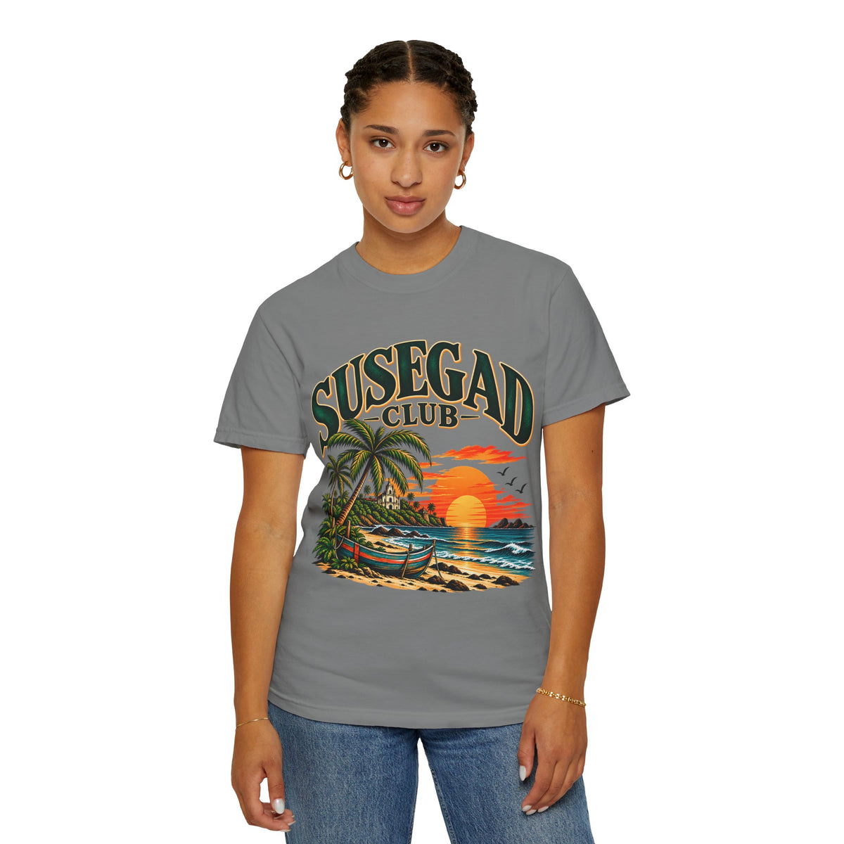 Susegad Club Sunset Beach Garment-Dyed T-Shirt