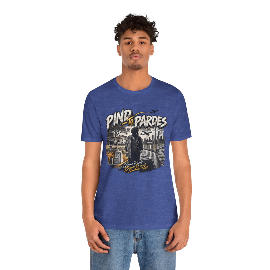 Pind to Pardes Travel T-Shirt | Vintage Journey Graphic