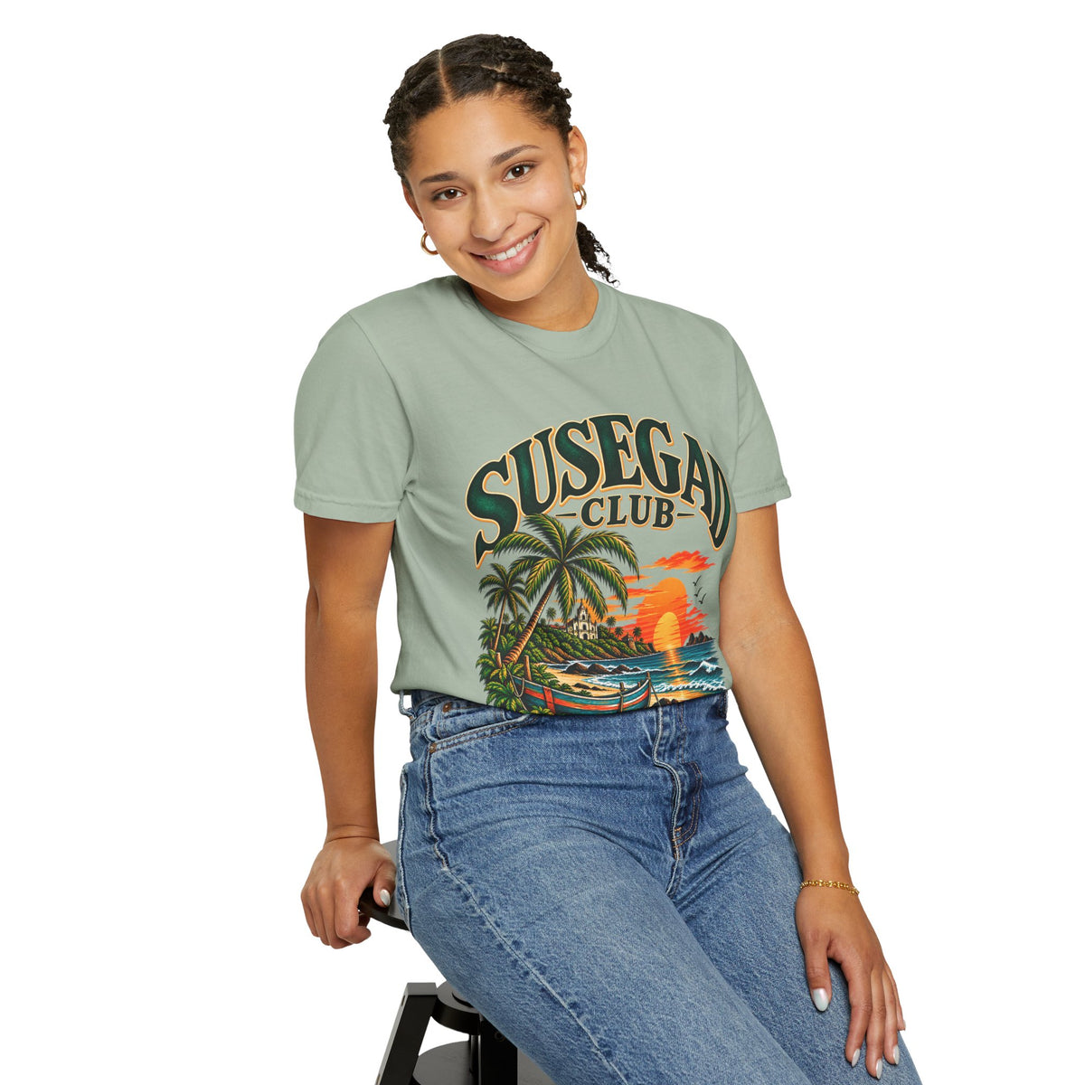 Susegad Club Sunset Beach Garment-Dyed T-Shirt