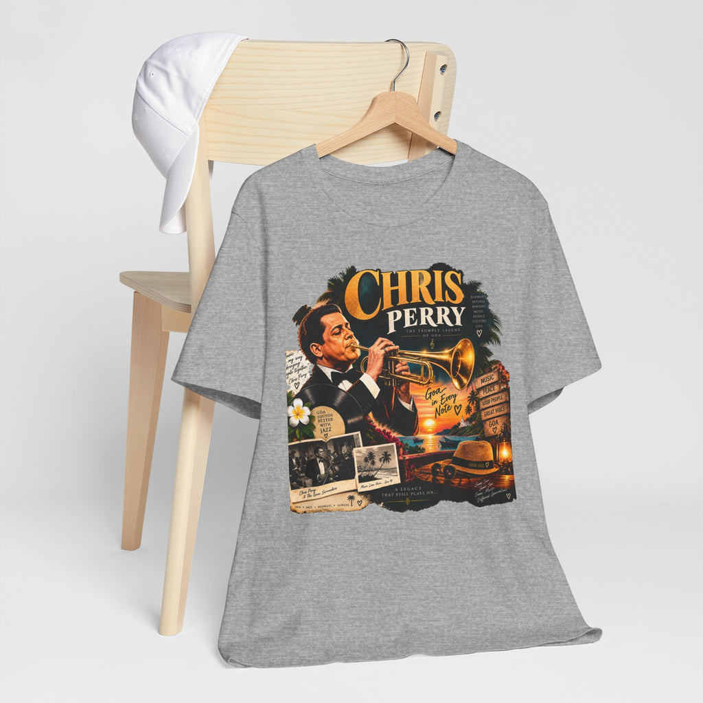 Chris Perry Trumpet Graphic T-Shirt | Retro Music