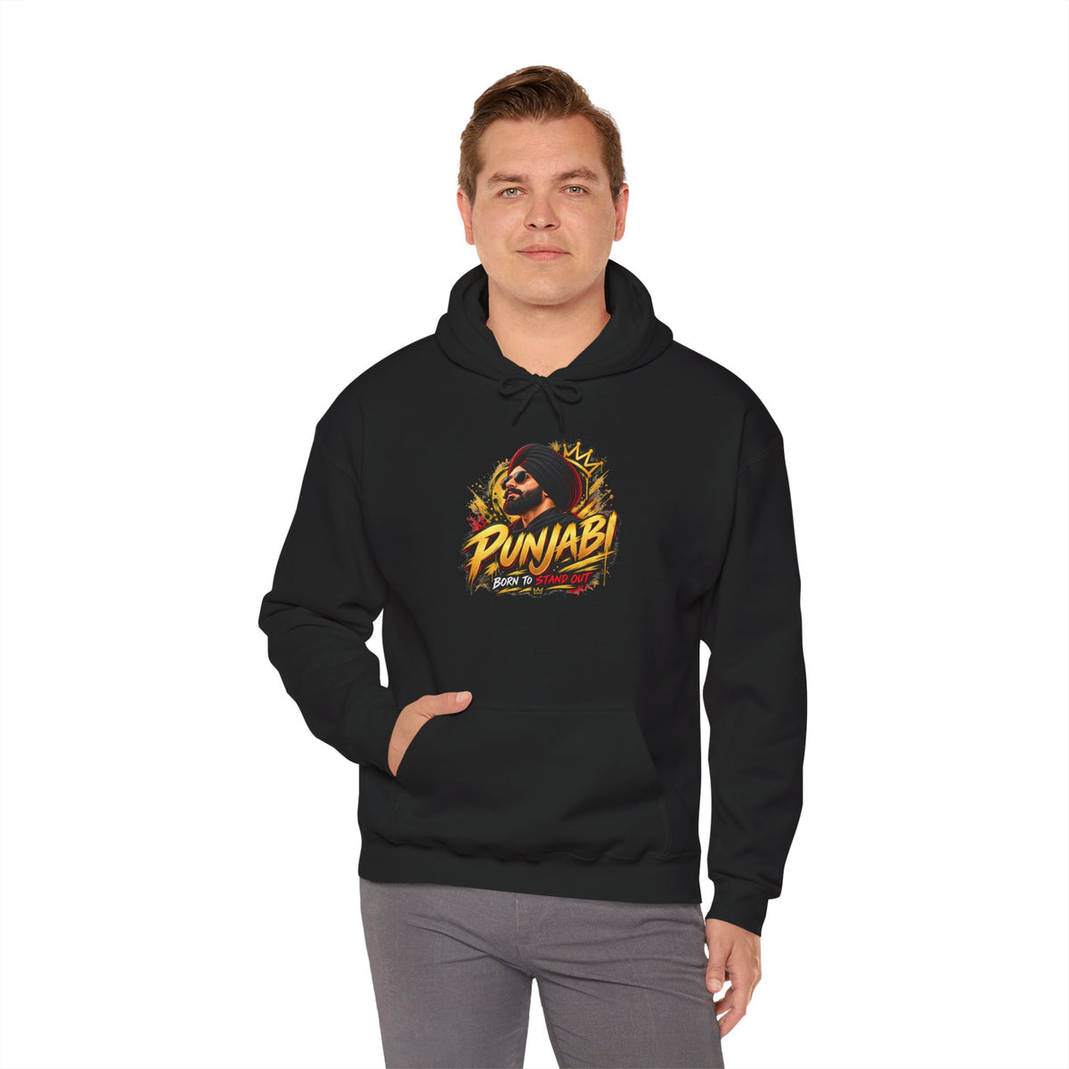 Main product photo of Punjabi Pride Graphic Hoodie | Illustrated Heritage Pullover