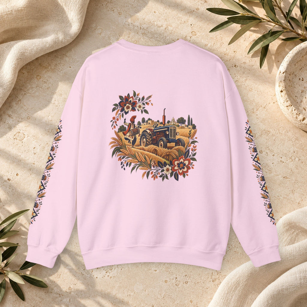 Boho Folk Drum Sweatshirt – Tribal Music Festival Crewneck