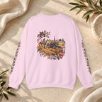 Boho Folk Drum Sweatshirt – Tribal Music Festival Crewneck