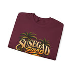 Susegad Squad Tropical Sunset Crewneck Sweatshirt