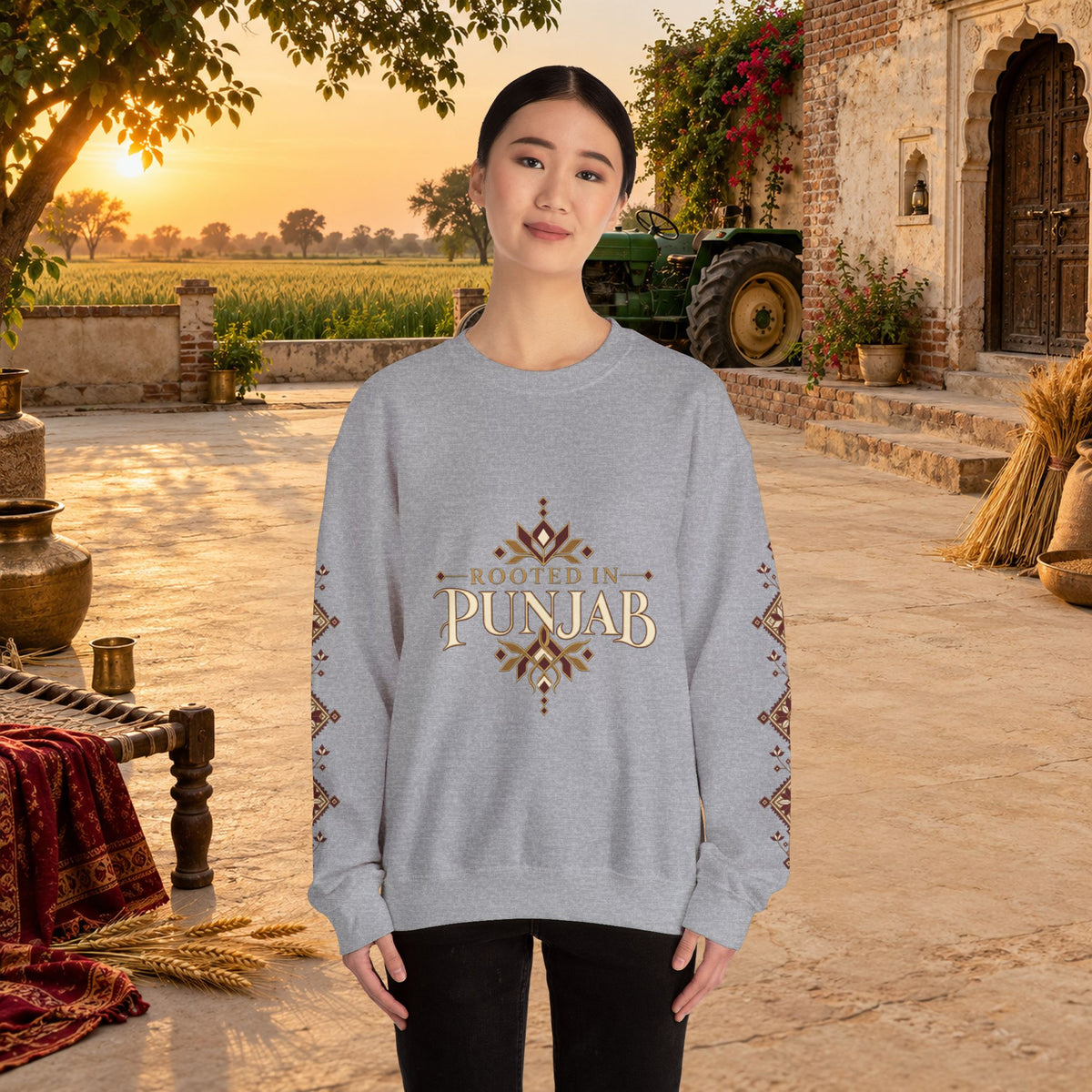 Rooted in Punjab Heritage Crewneck Sweatshirt