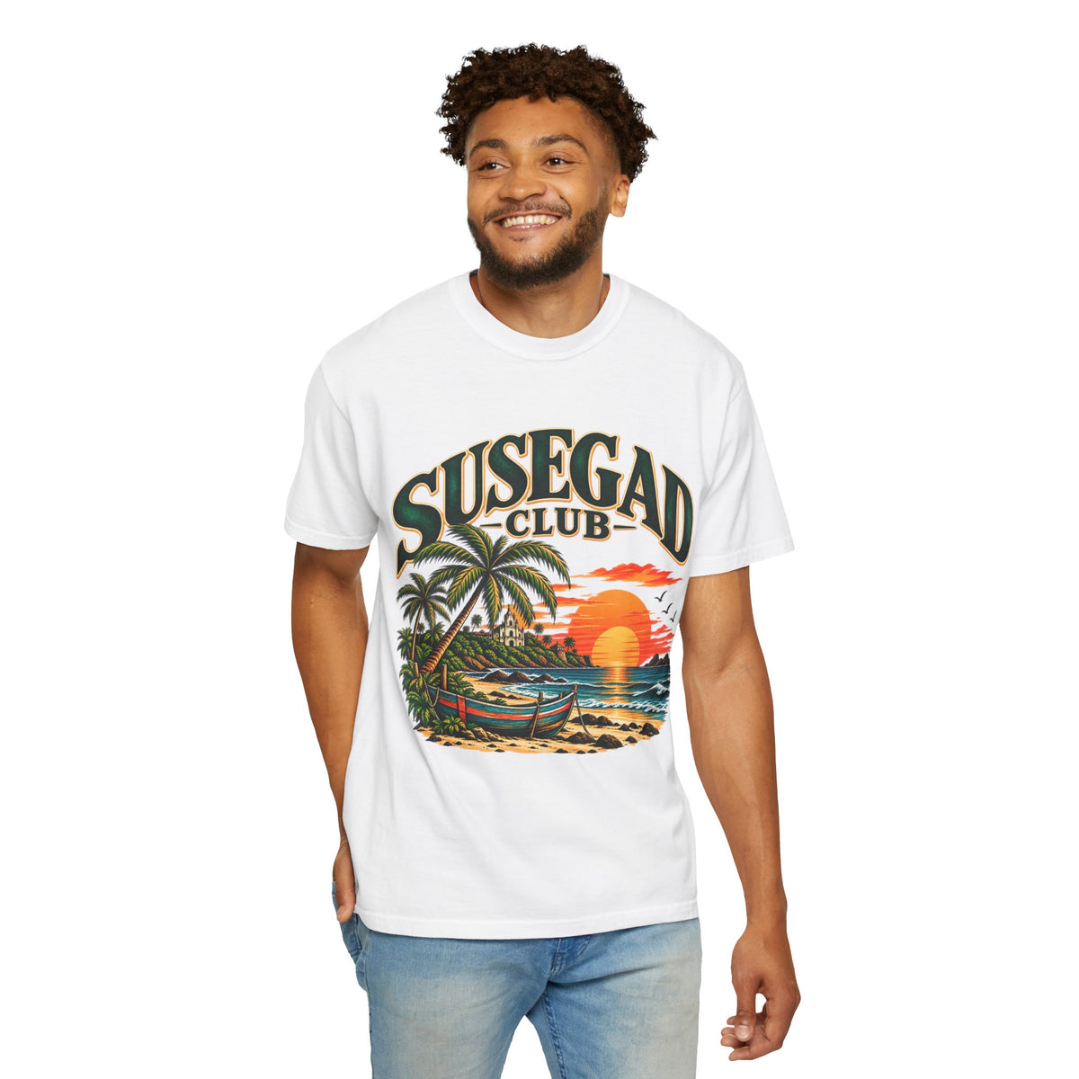 Susegad Club Sunset Beach Garment-Dyed T-Shirt