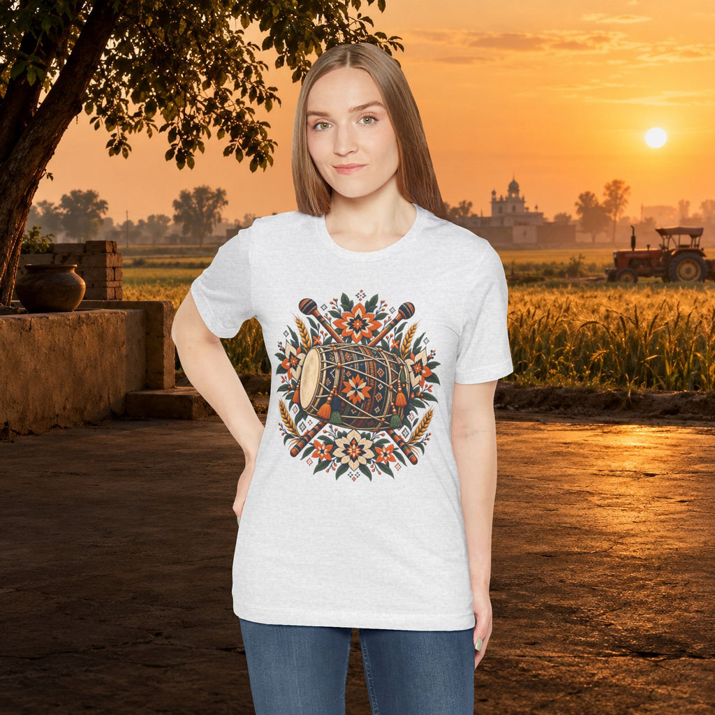 Boho Folk Drum Mandala T-Shirt