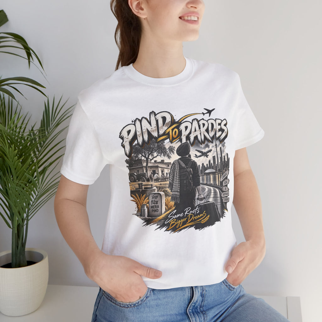 Pind to Pardes Travel T-Shirt | Vintage Journey Graphic