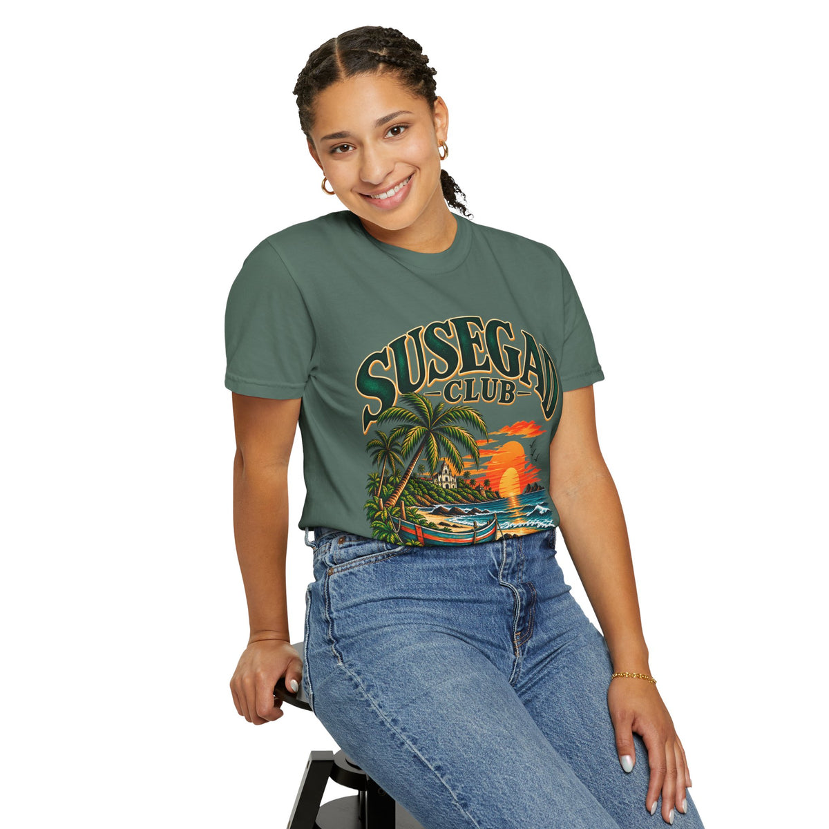Susegad Club Sunset Beach Garment-Dyed T-Shirt