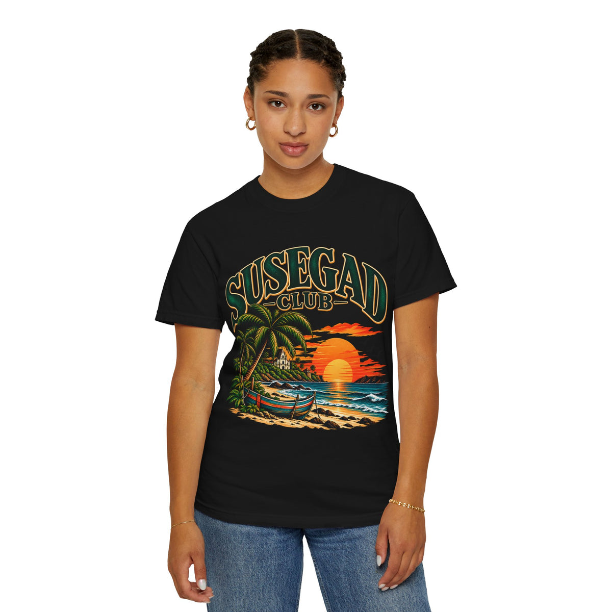 Susegad Club Sunset Beach Garment-Dyed T-Shirt