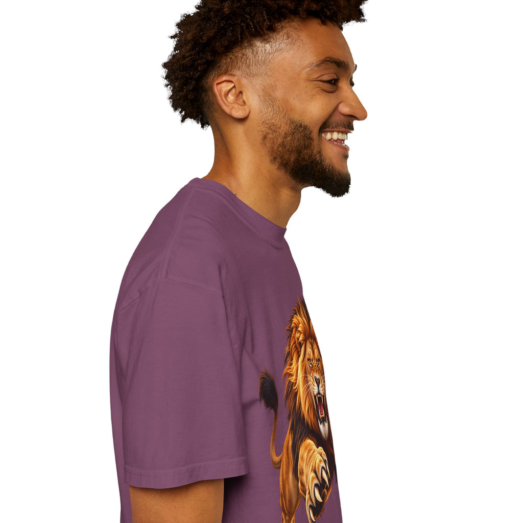 Roaring Lion Graphic T-Shirt — Bold Vintage Animal Tee