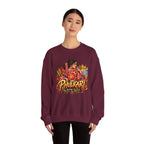 Phulkari-Inspired Floral Crewneck Sweatshirt | Punjabi Art