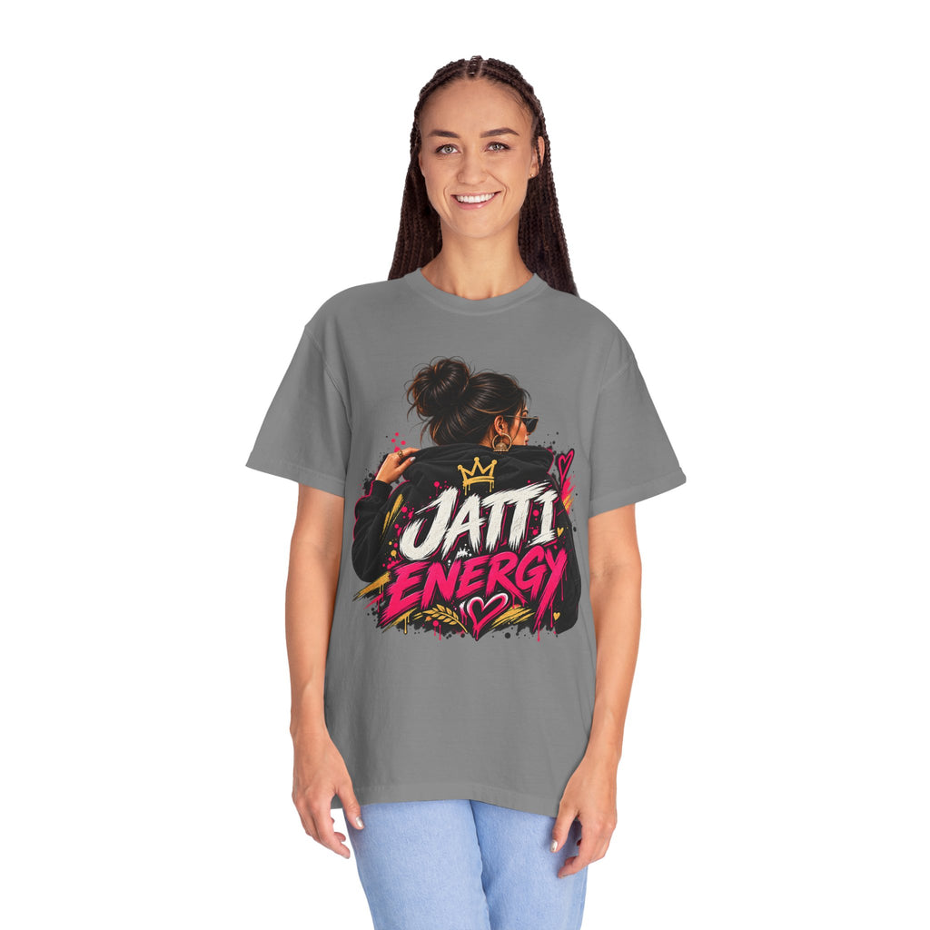 Jatti Energy Garment-Dyed T-Shirt | Punjabi-Inspired Graphic