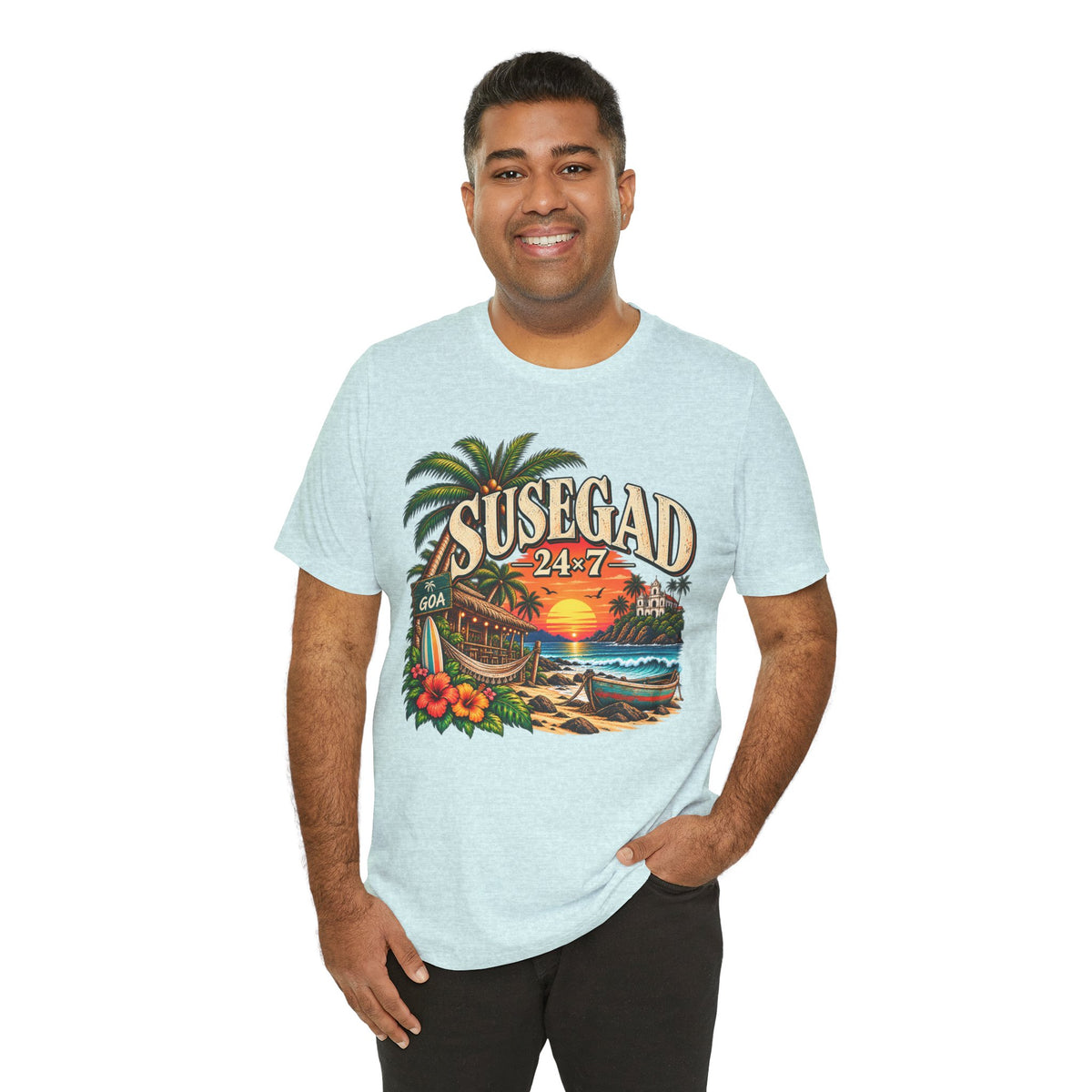 Susegad 24x7 Goa Sunset Jersey T-Shirt