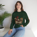 Nidar Courage Does Not Bow Graphic Sweatshirt