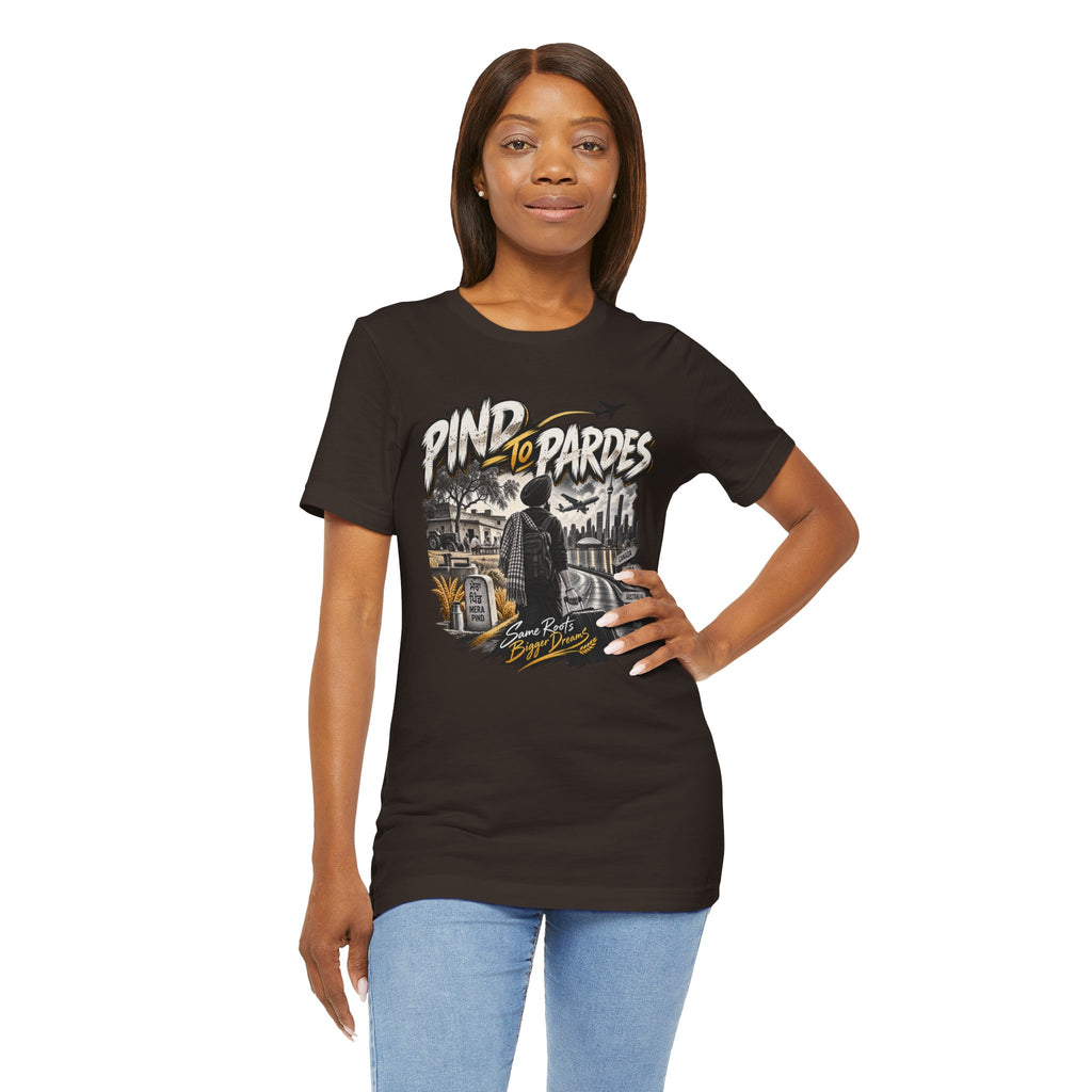 Pind to Pardes Travel T-Shirt | Vintage Journey Graphic