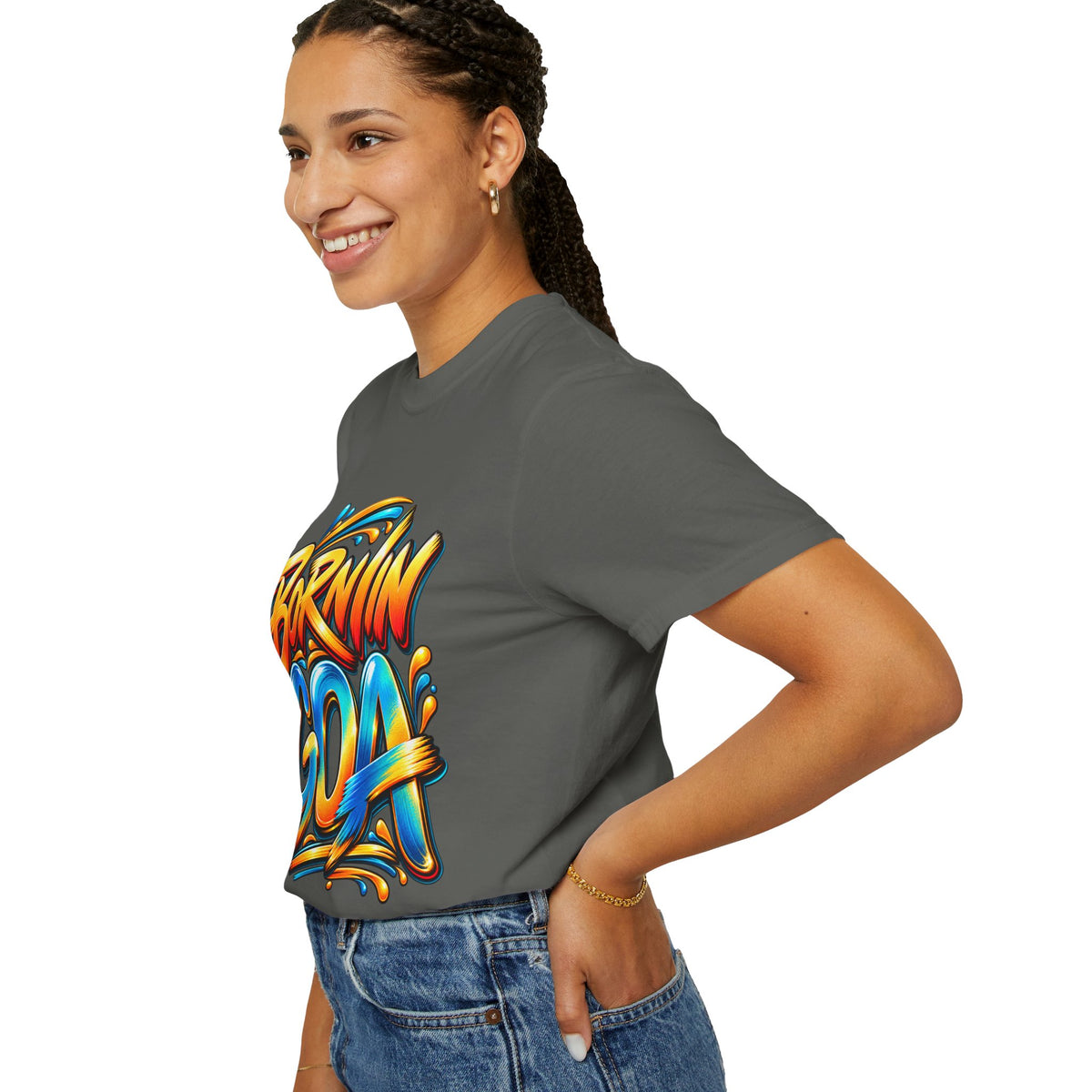 Born in Goa Graphic Tee | Garment-Dyed Cotton T-Shirt