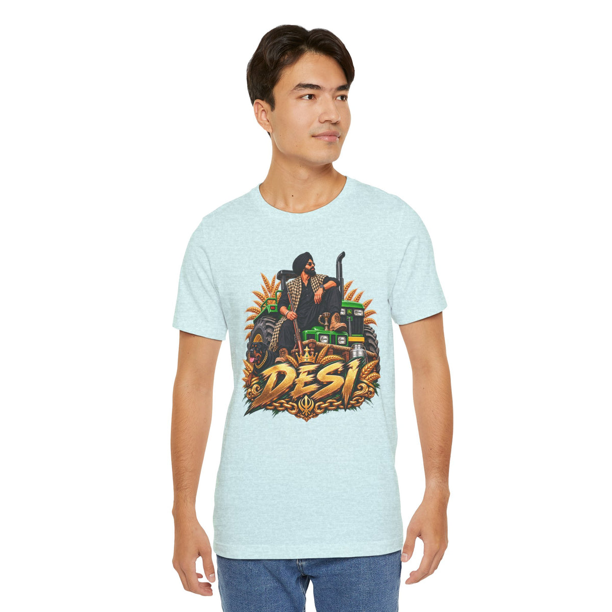 Desi Motorcycle Graphic Tee – Retro Biker India Pride T-Shirt