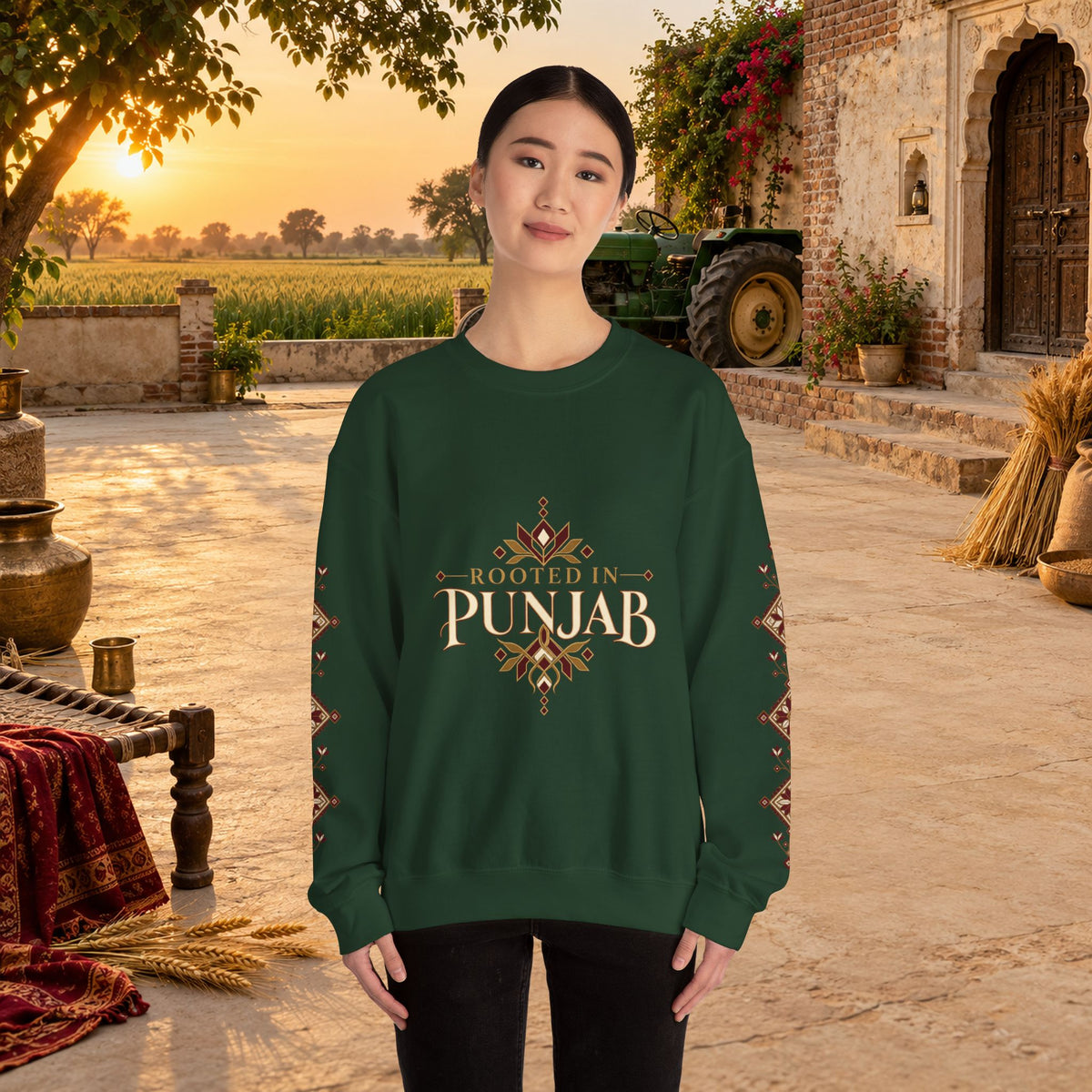 Rooted in Punjab Heritage Crewneck Sweatshirt