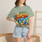 Born in Goa Graphic Tee | Garment-Dyed Cotton T-Shirt