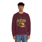 Susegad Squad Tropical Sunset Crewneck Sweatshirt