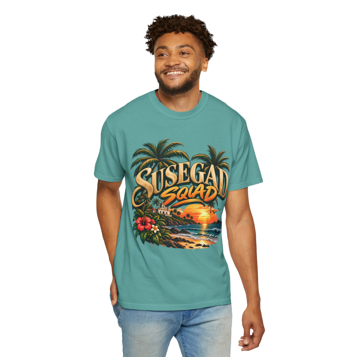 Susegad Squad Sunset Garment-Dyed T-Shirt
