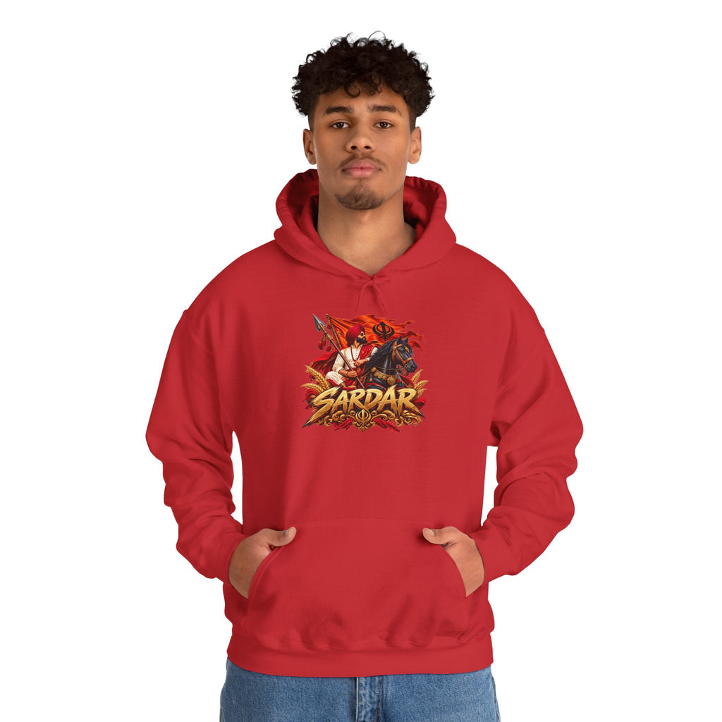 Sardar Retro Fighter Graphic Hoodie | Punjabi Heritage Pullover