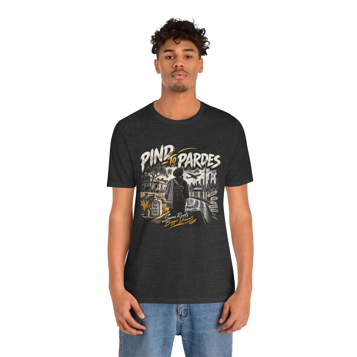 Pind to Pardes Travel T-Shirt | Vintage Journey Graphic