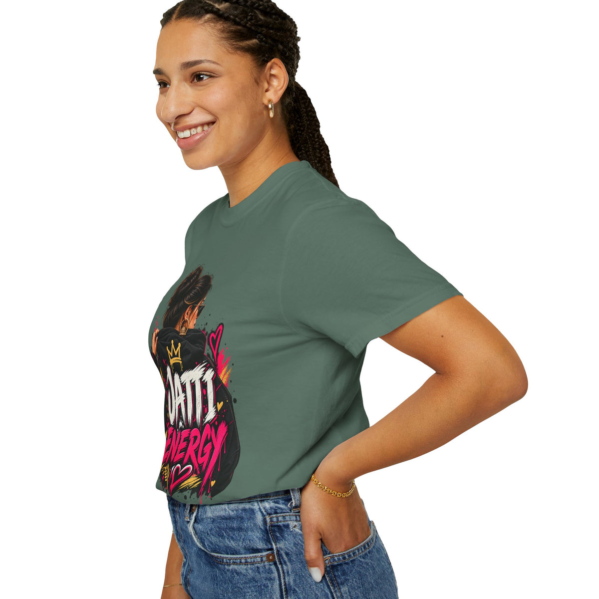 Jatti Energy Garment-Dyed T-Shirt | Punjabi-Inspired Graphic
