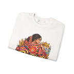 Phulkari-Inspired Floral Crewneck Sweatshirt | Punjabi Art