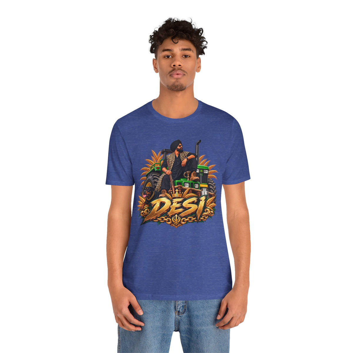 Desi Motorcycle Graphic Tee – Retro Biker India Pride T-Shirt