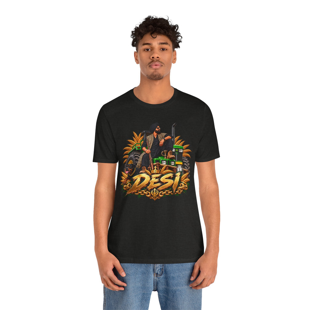 Desi Motorcycle Graphic Tee – Retro Biker India Pride T-Shirt