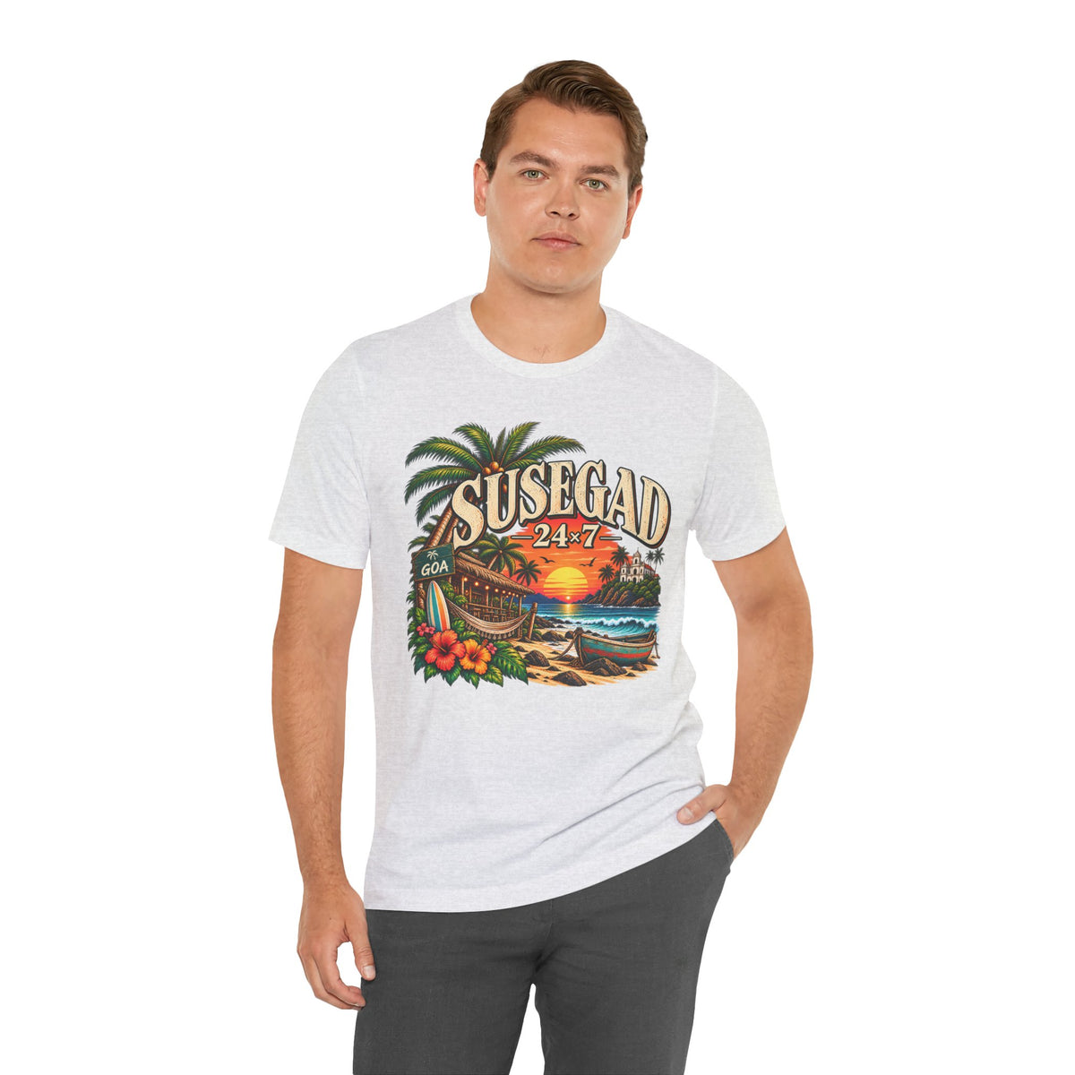 Susegad 24x7 Goa Sunset Jersey T-Shirt