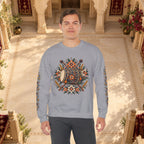 Boho Folk Drum Sweatshirt – Tribal Music Festival Crewneck
