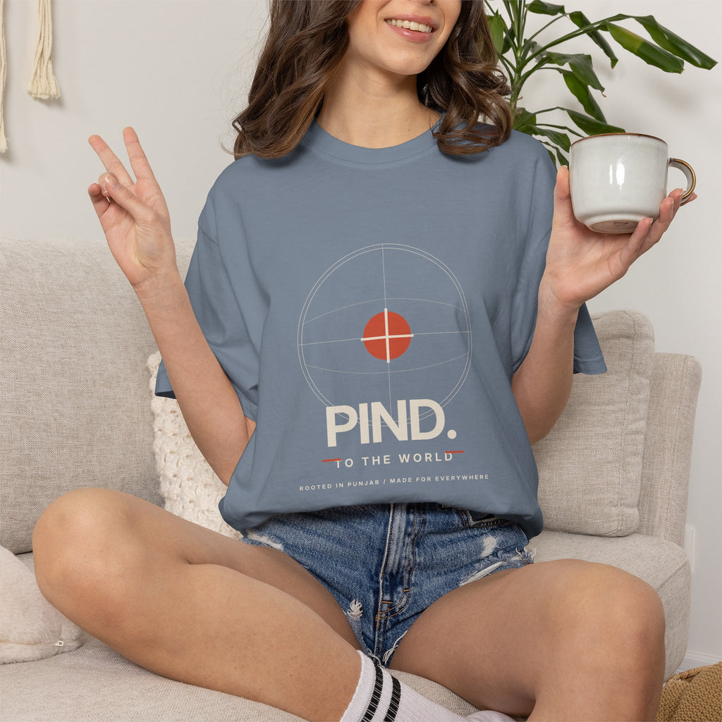 PIND. Punjabi Heritage Graphic T-Shirt | Garment-Dyed Tee