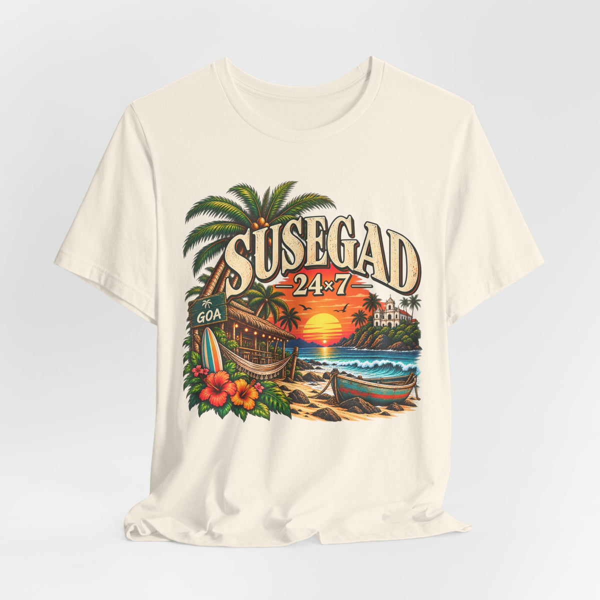 Susegad 24x7 Goa Sunset Jersey T-Shirt
