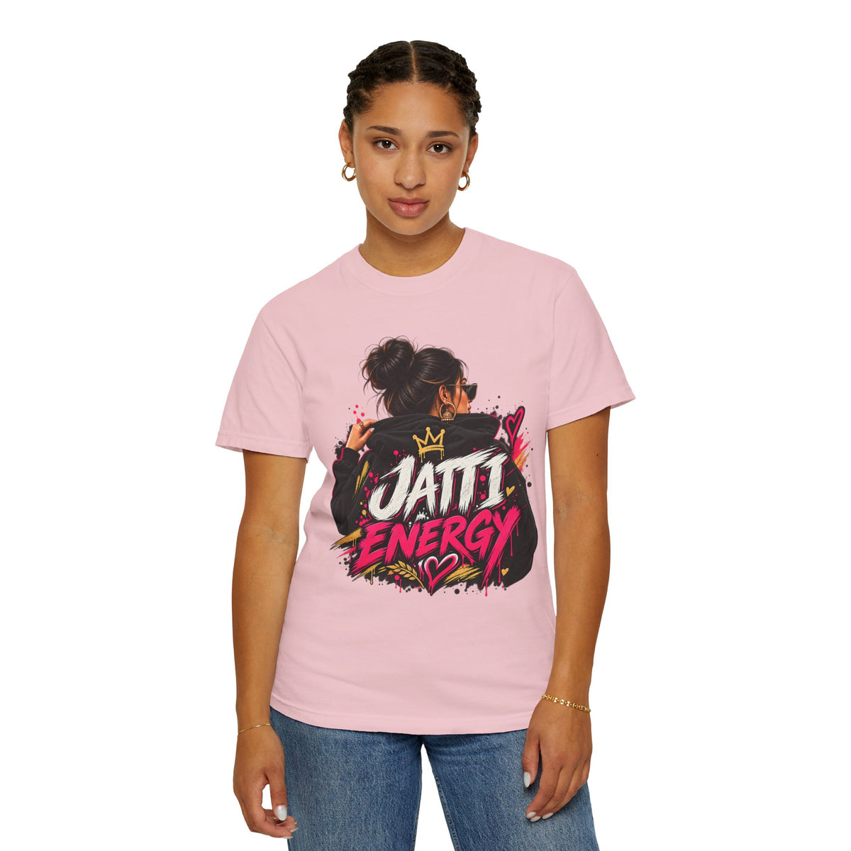 Jatti Energy Garment-Dyed T-Shirt | Punjabi-Inspired Graphic