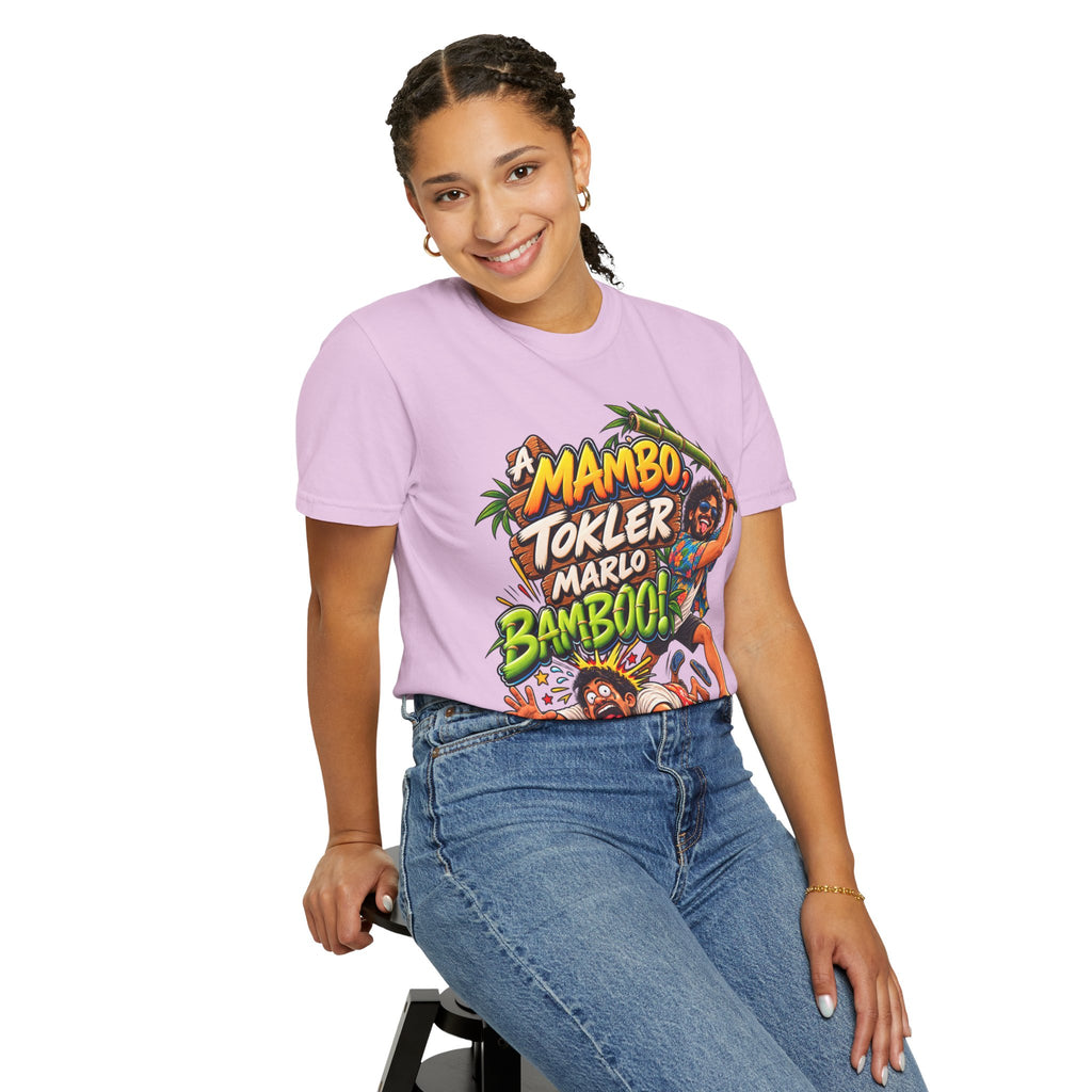 A Mambo, Tokler Marlo Bamboo! Goan Heritage Garment-Dyed T-Shirt