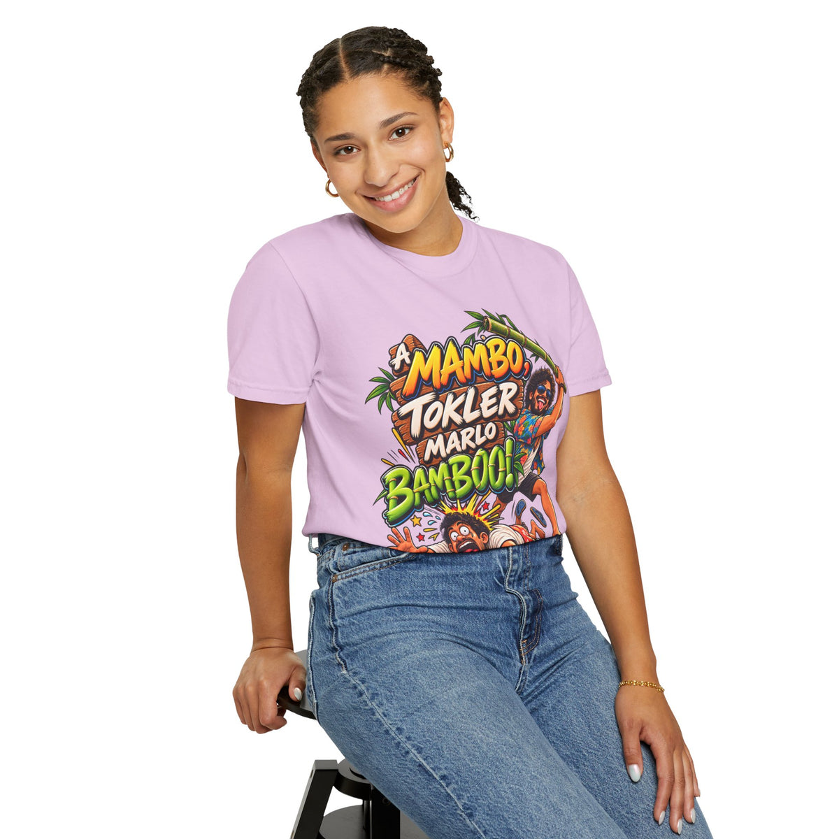 A Mambo, Tokler Marlo Bamboo! Goan Heritage Garment-Dyed T-Shirt